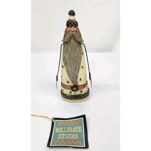 VTG 2000 Williraye Studio Santa With Metal Star Arms WW2374 5" X 3.25"